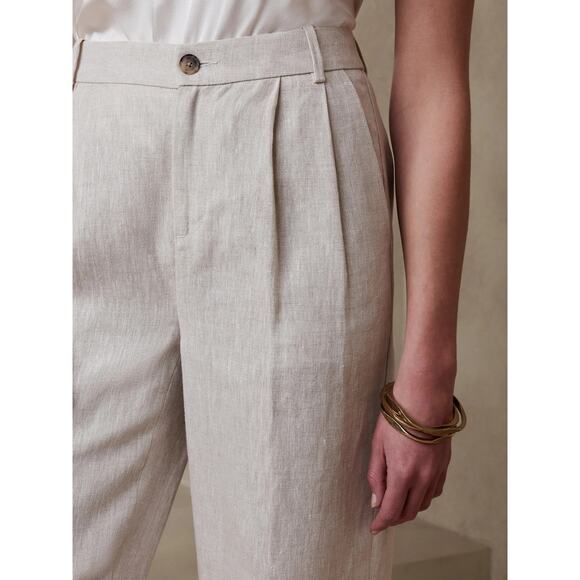 Banana Republic Palma Straightleg Linen Pant - 8 - Picture 2 of 4